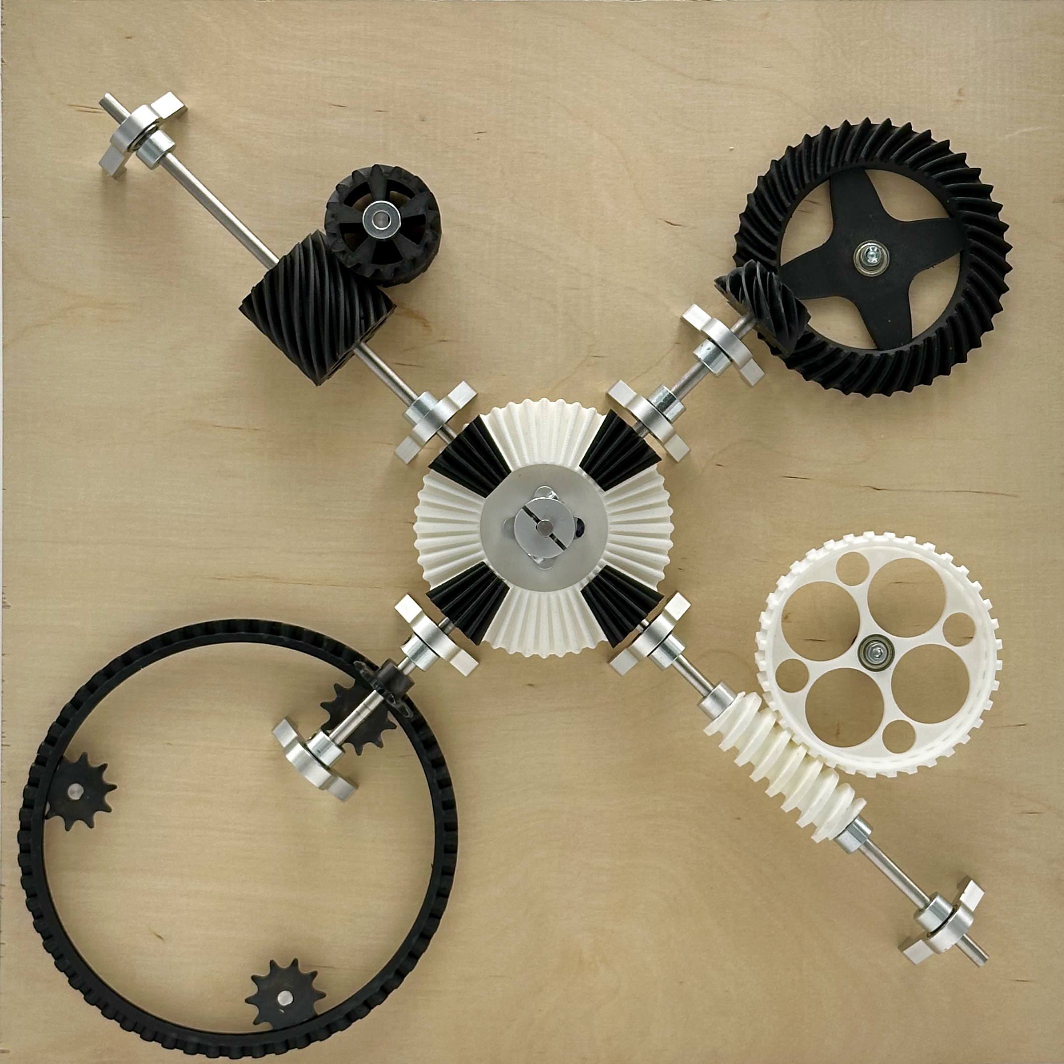 Photo of Right Angle Gear display in Mechanical Library