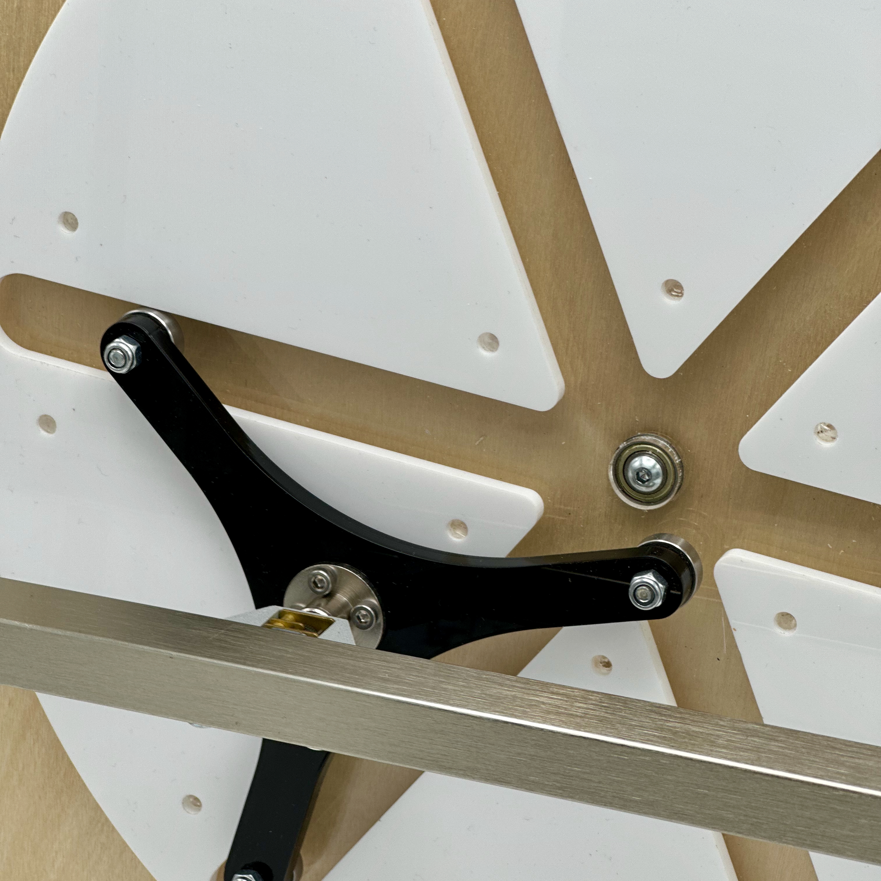 Macro Photo of Multiple Gearing Mechanism display in Mechanical Library